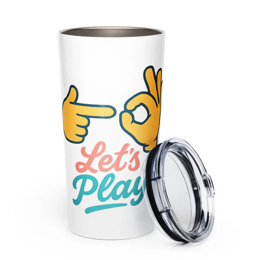 Let’s Play Emoji Travel Tumbler – Sip with a Wink